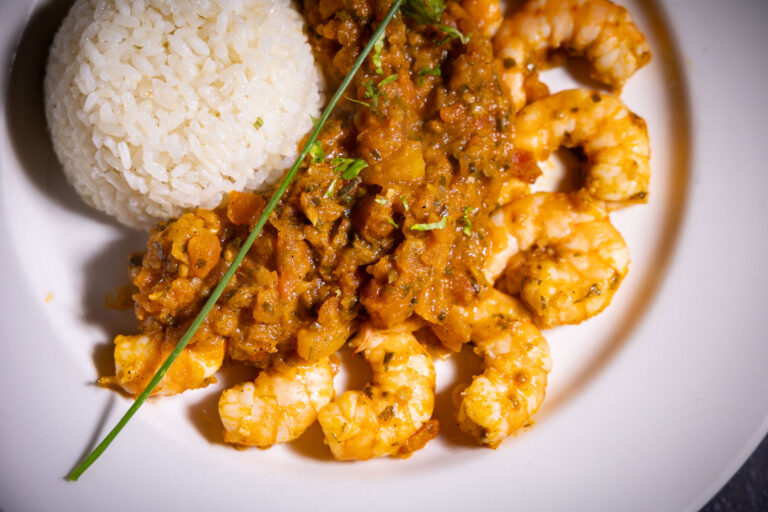 Langostinos en chermo