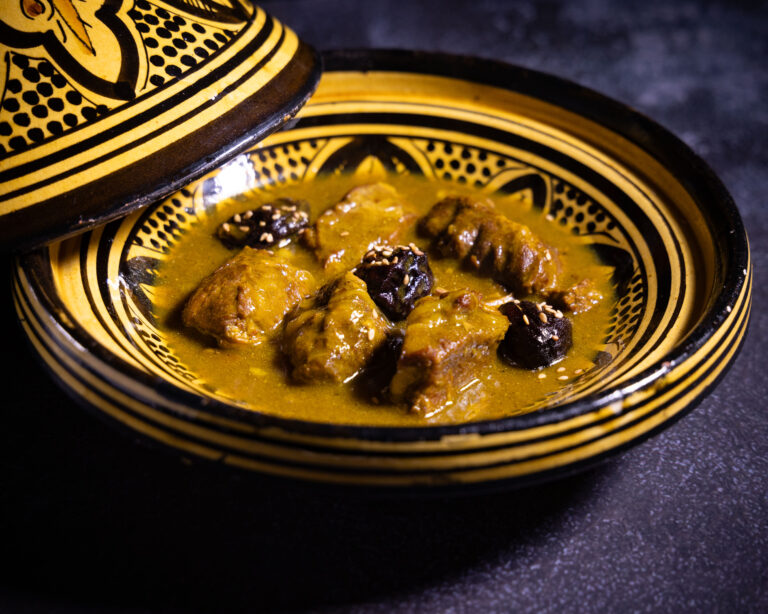 Tajine de ternera y ciruela